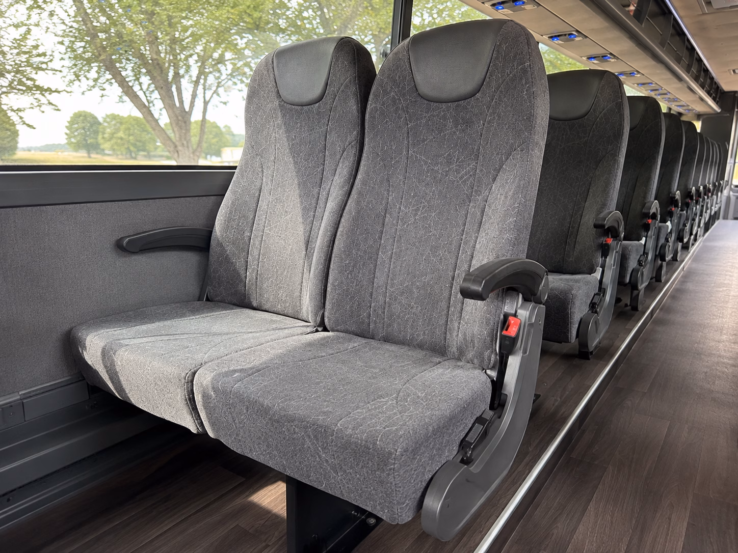 warwick charter bus rental interior