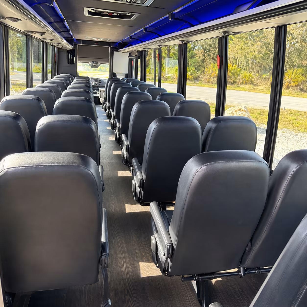 warwick corporate event transportation onboard seating
