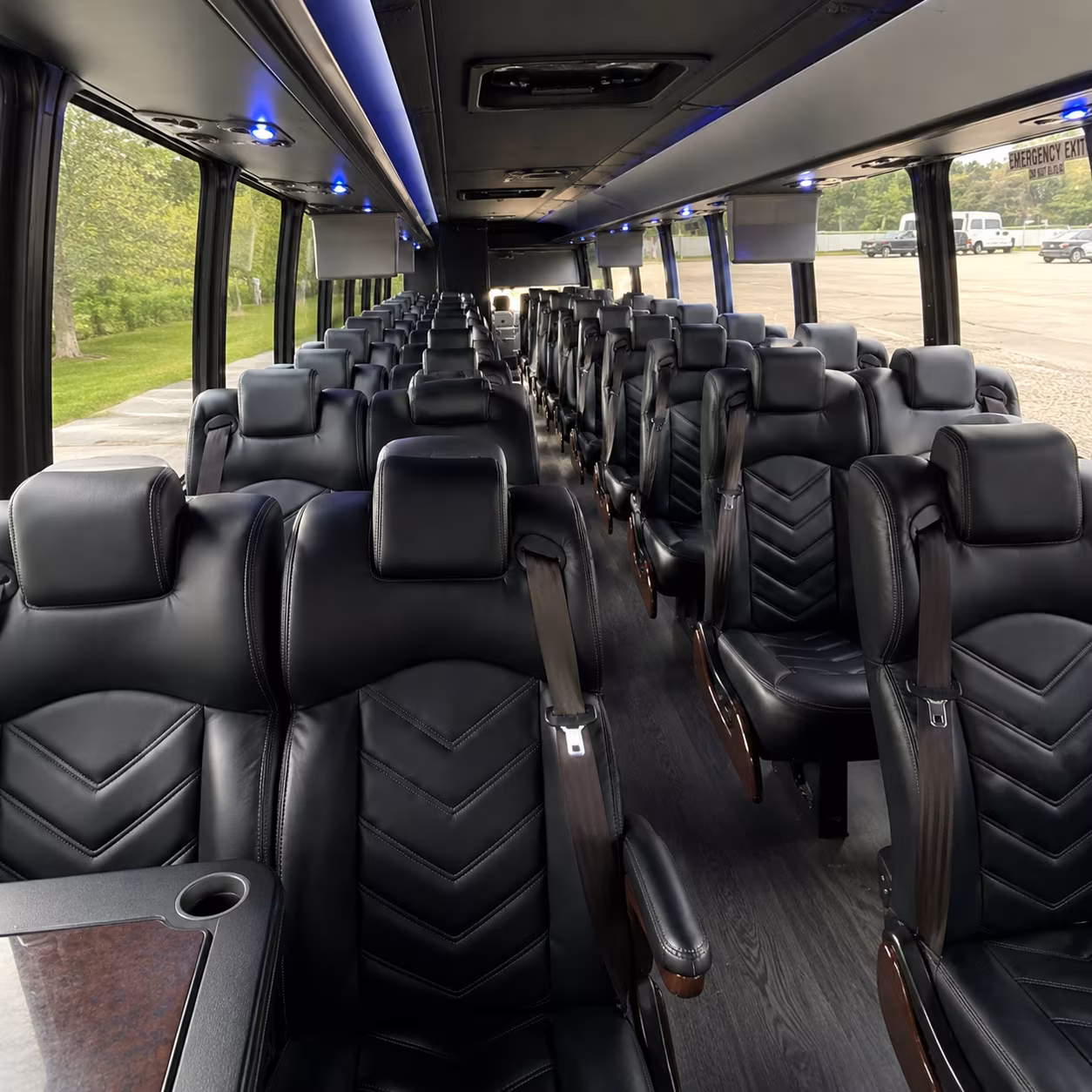 warwick wedding transportation onboard seating