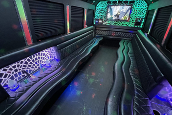 Warwick Limo Bus Interior